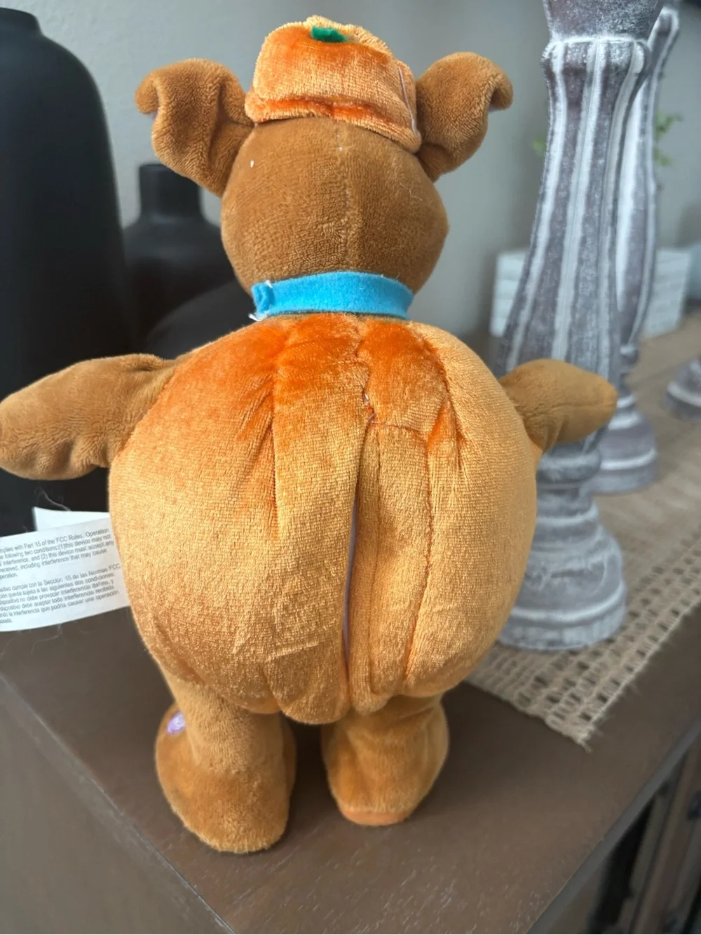 Gemmy Scooby-Doo Pumpkin Costume Animated Musical Plush Waddler 10.5”